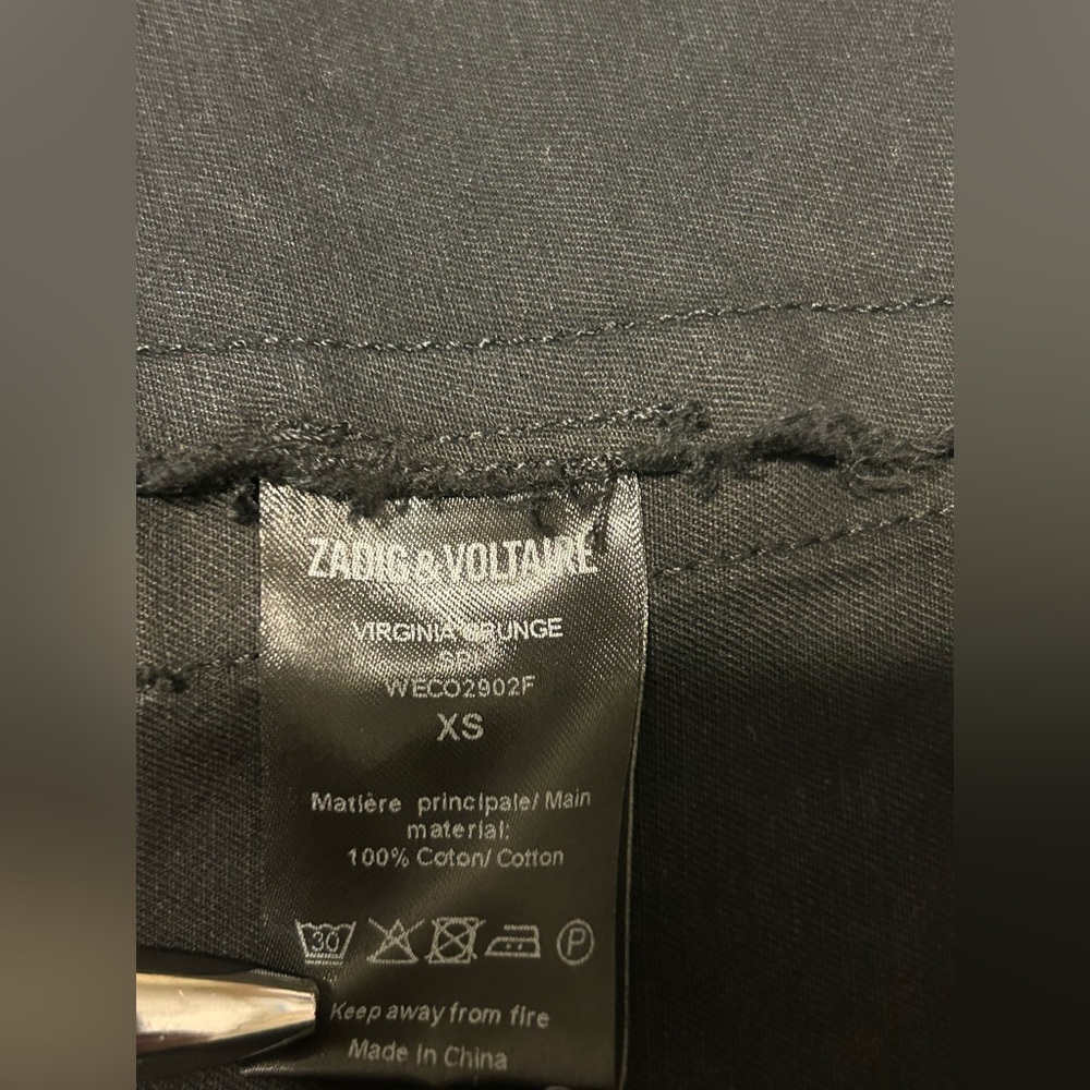 Zadig & Voltaire Virginia Grunge Military Skull Utility Jacket - Picture 8 of 11